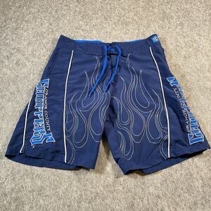 Orange County Choppers Board Shorts Men 36 (36x11) Blue Swim Surf